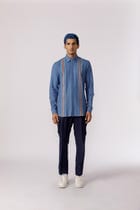Leather patch accent shirt view 2