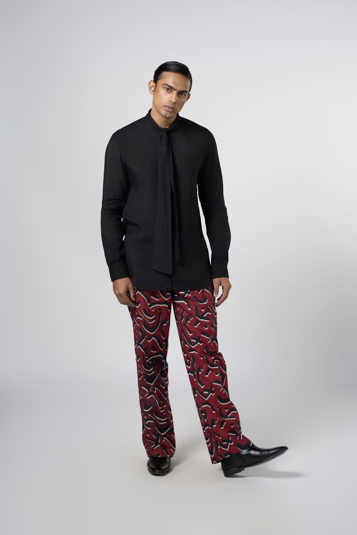 Pussy Bow Shirt Black - image 2