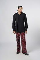 Pussy Bow Shirt Black view 3
