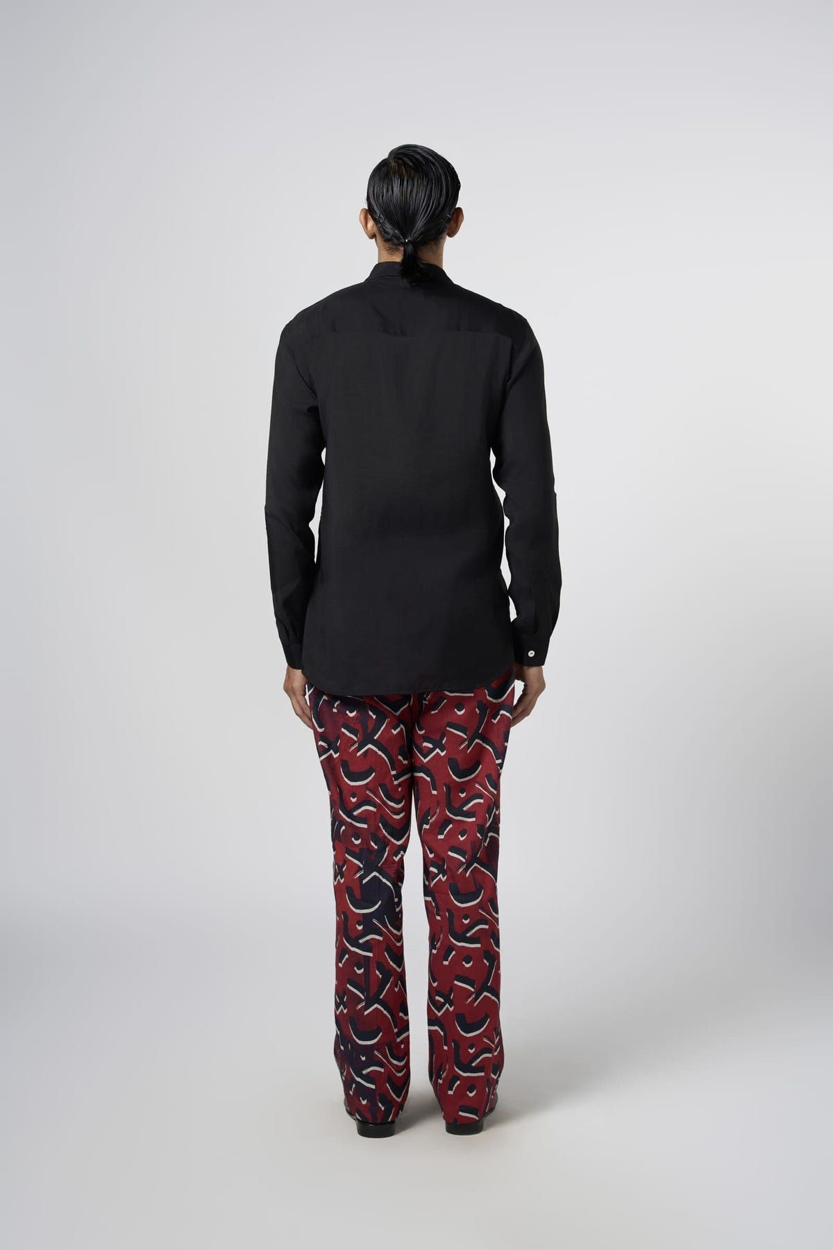 Pussy Bow Shirt Black - image 4