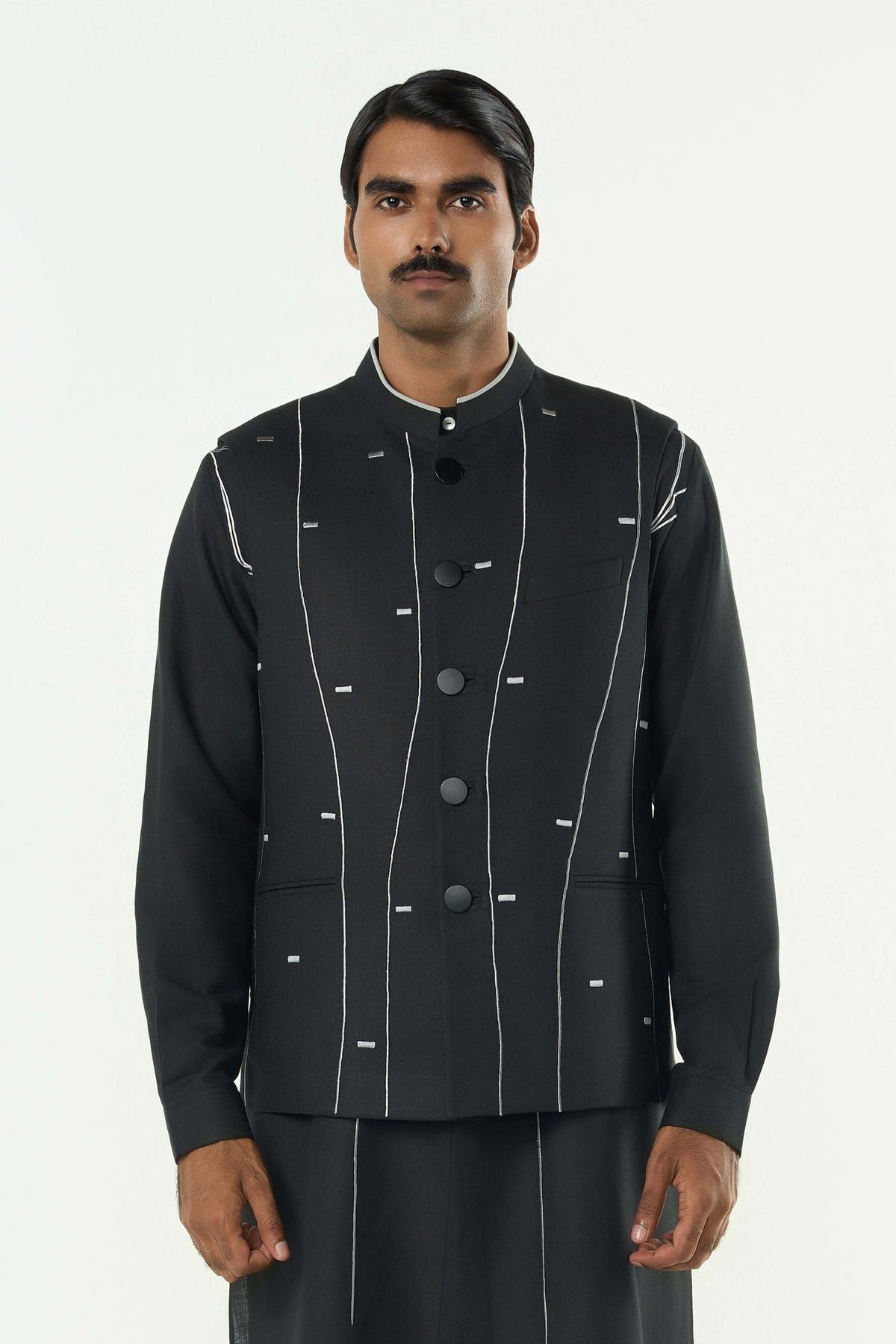 Warp Line Bandi Jacket - Black - image 1