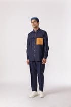 Contrast patch pocket shirt view 2