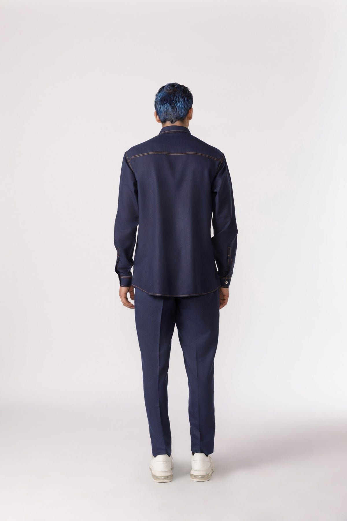 Contrast patch pocket shirt - image 5