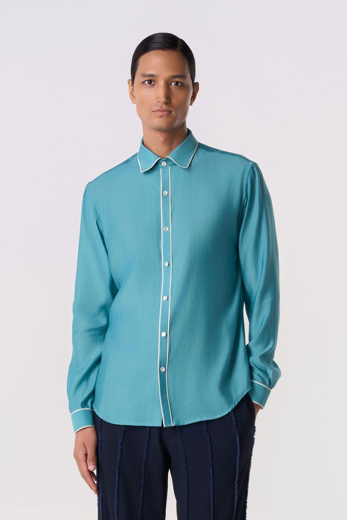 Draft Line Piping Shirt - image 1