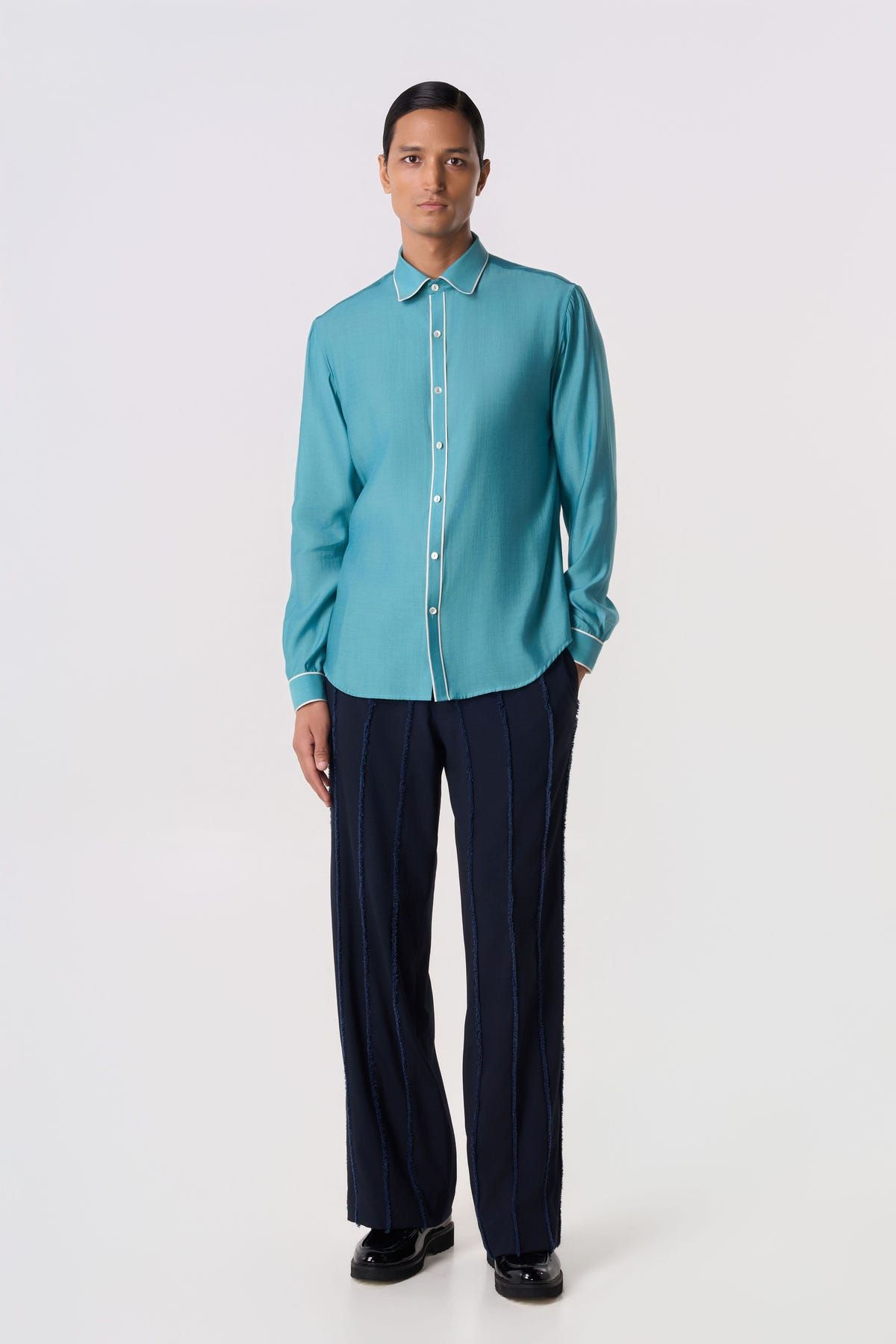 Draft Line Piping Shirt - image 2