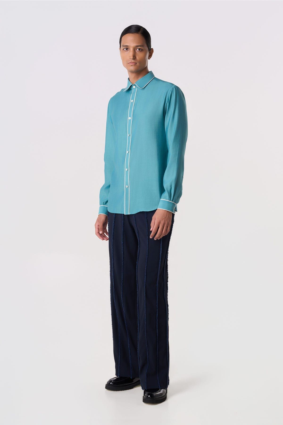 Draft Line Piping Shirt - image 4