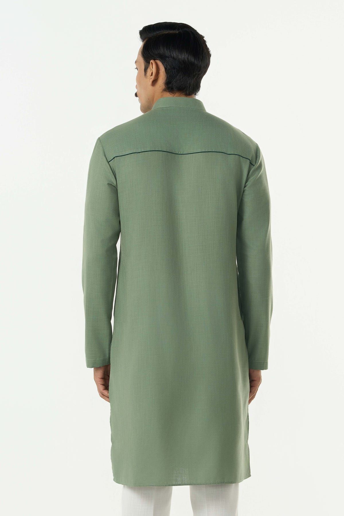Classic Torrent Kurta - Sage Green - image 2