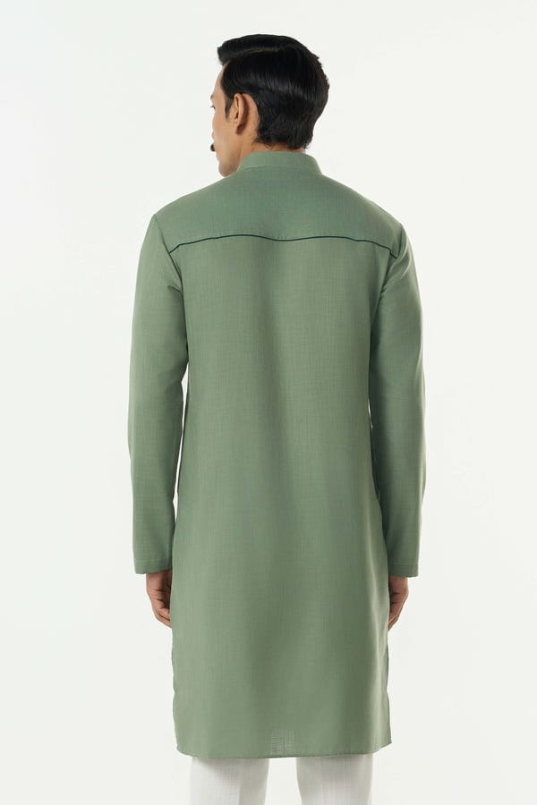 Line out Line — Classic Torrent Kurta - Sage Green