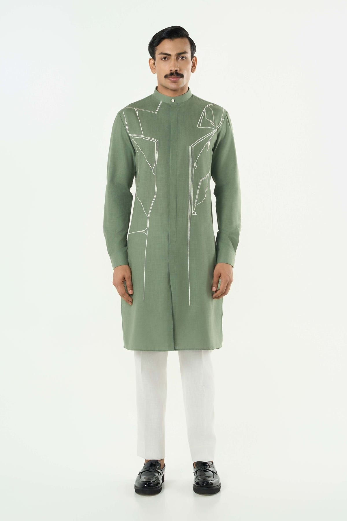 Classic Torrent Kurta - Sage Green - image 3
