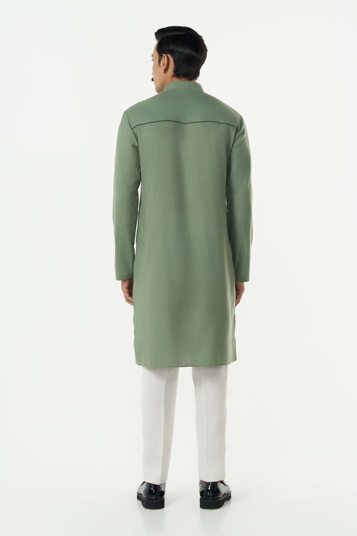 Classic Torrent Kurta - Sage Green - image 4