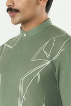 Classic Torrent Kurta - Sage Green view 6