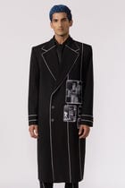 Streamlined patchwork trench view 1
