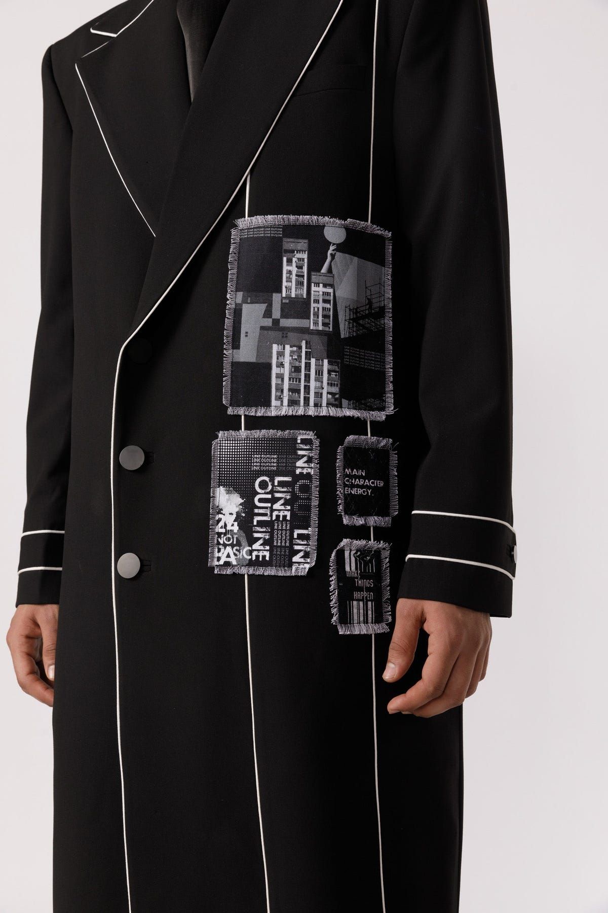 Streamlined patchwork trench - image 2