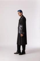 Streamlined patchwork trench view 3