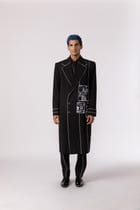 Streamlined patchwork trench view 4