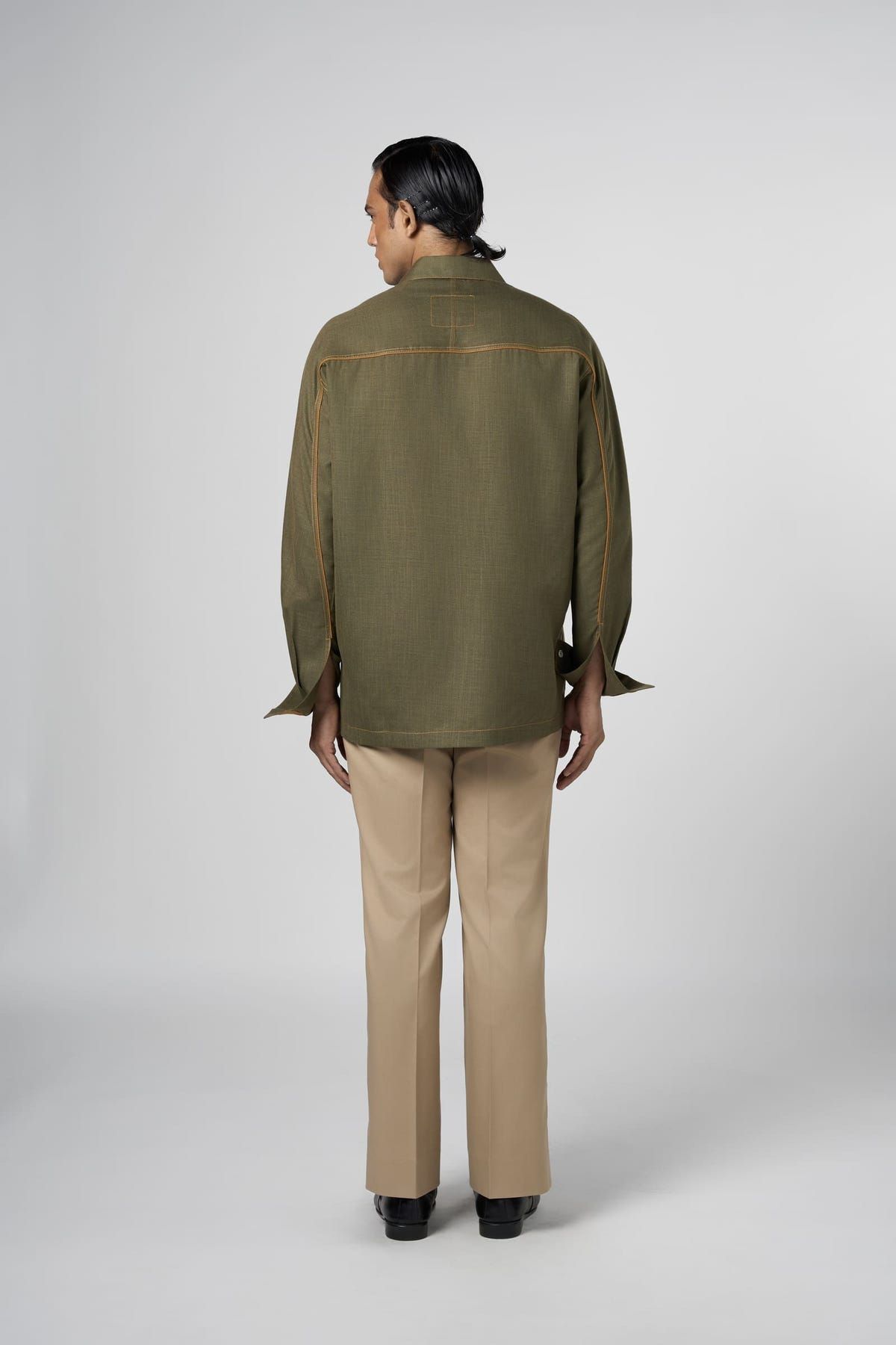 Olive Urban Patch Shirt - image 4