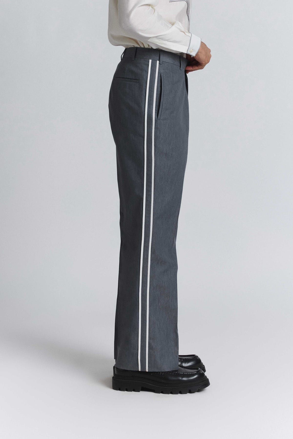 Geofaceted Piping Pants - image 4