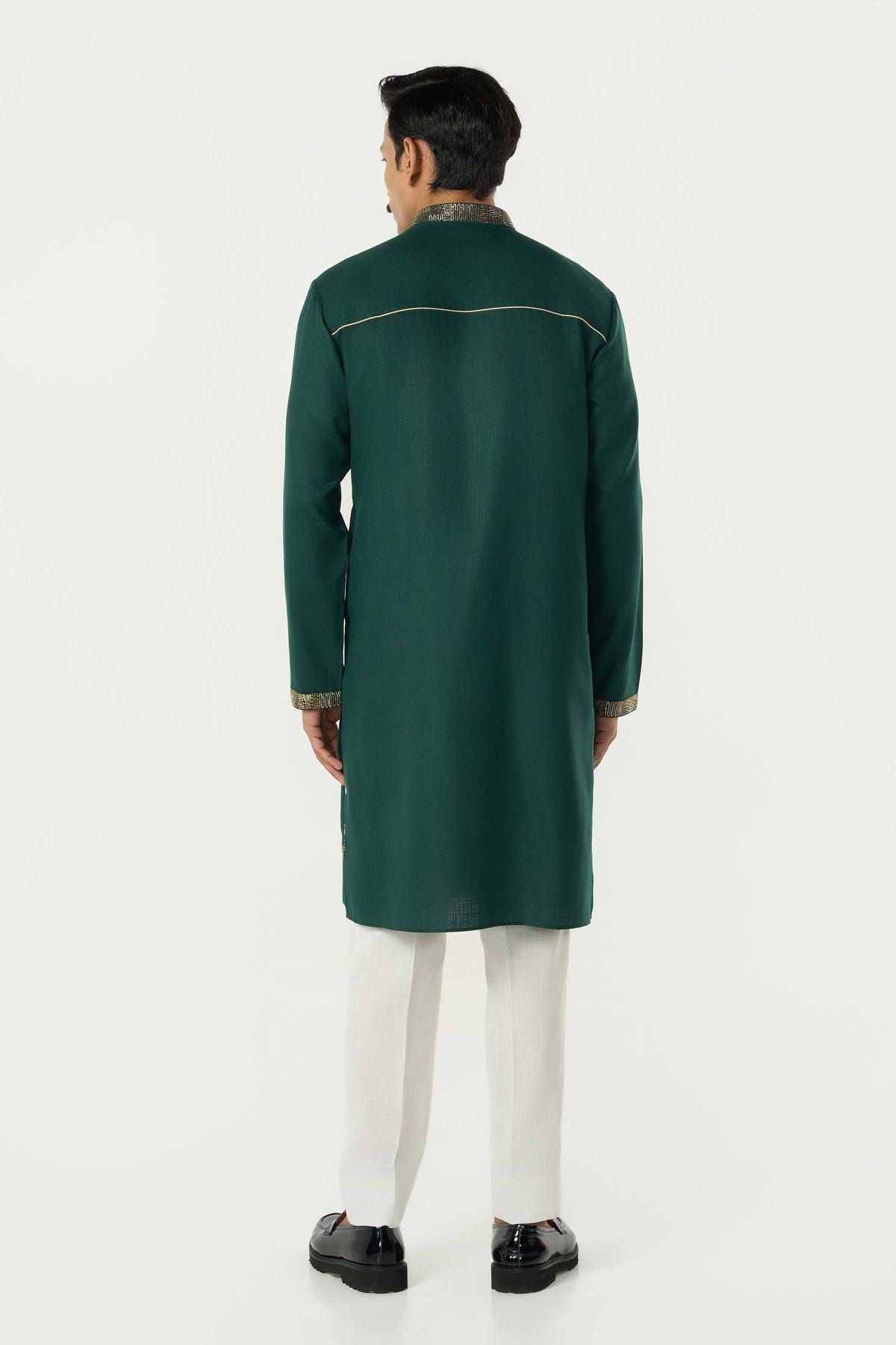 Alluro Kurta - Bottle Green - image 4