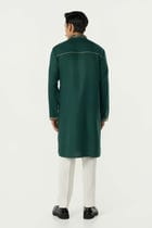 Alluro Kurta - Bottle Green view 4