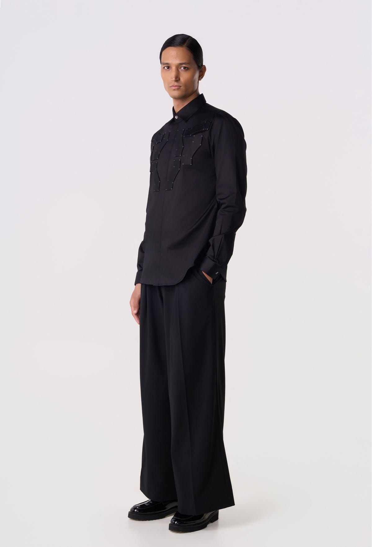 Mosaic Patch Shirt - image 3