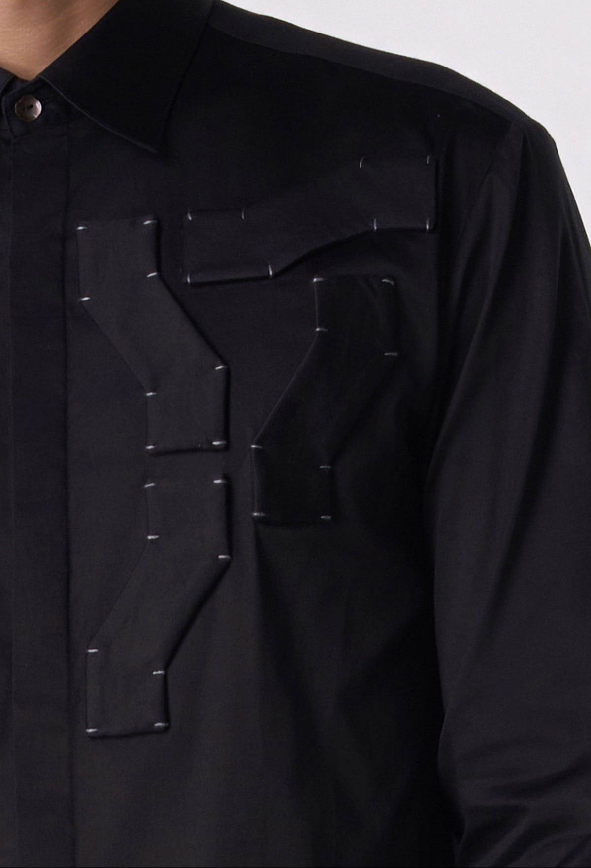Mosaic Patch Shirt - image 4