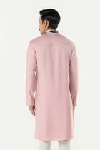 The Abstract Kurta - Pastel Pink view 2