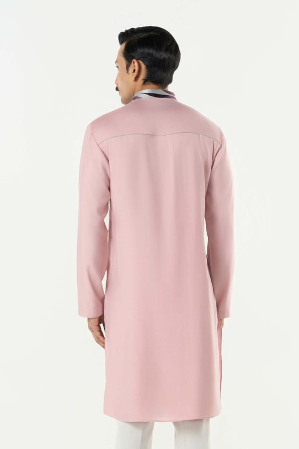Line out Line — The Abstract Kurta - Pastel Pink