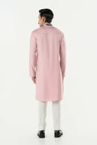 The Abstract Kurta - Pastel Pink view 4