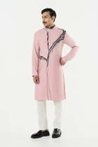 The Abstract Kurta - Pastel Pink view 5