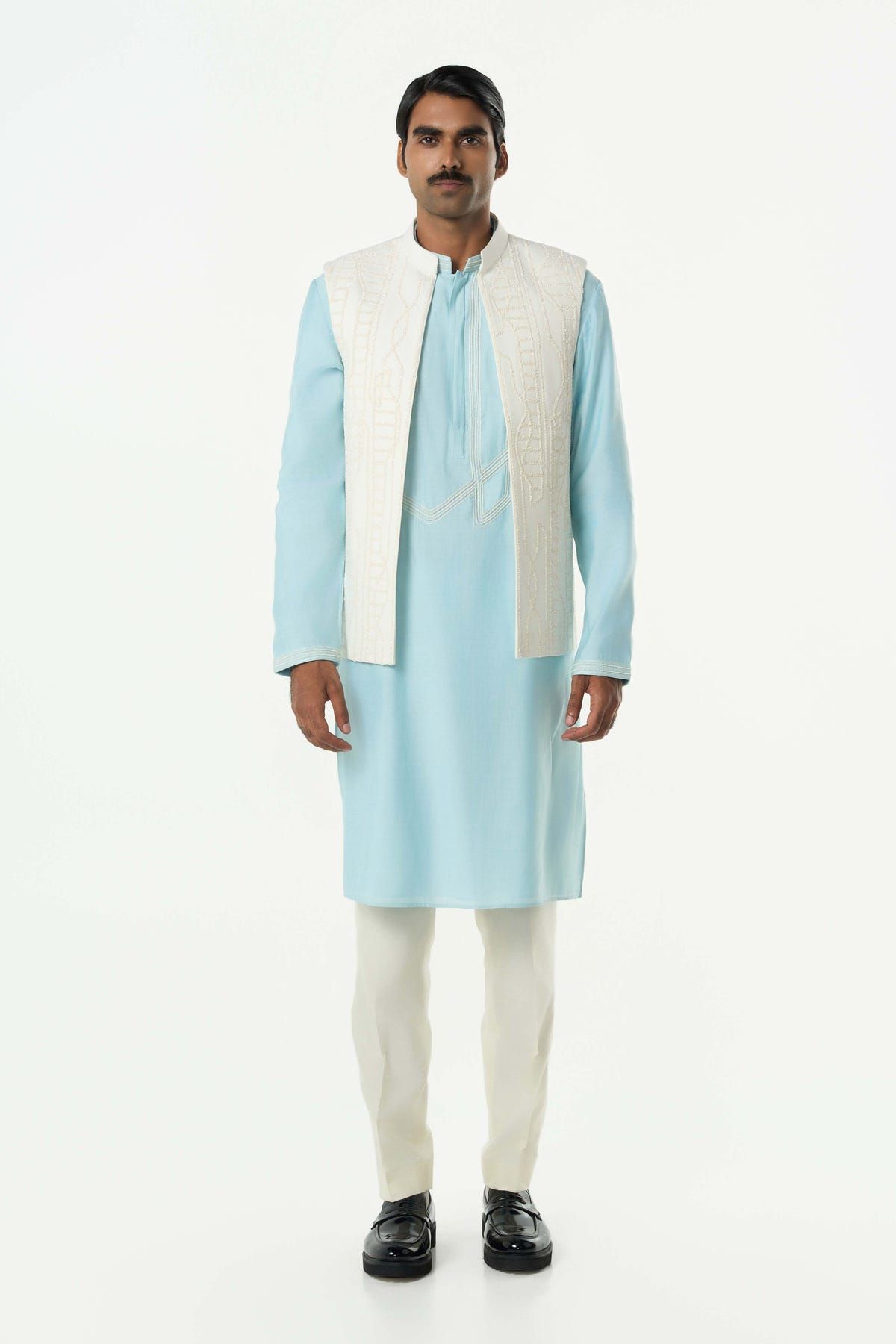 Grill Grid Bandi Jacket - Off White - image 3