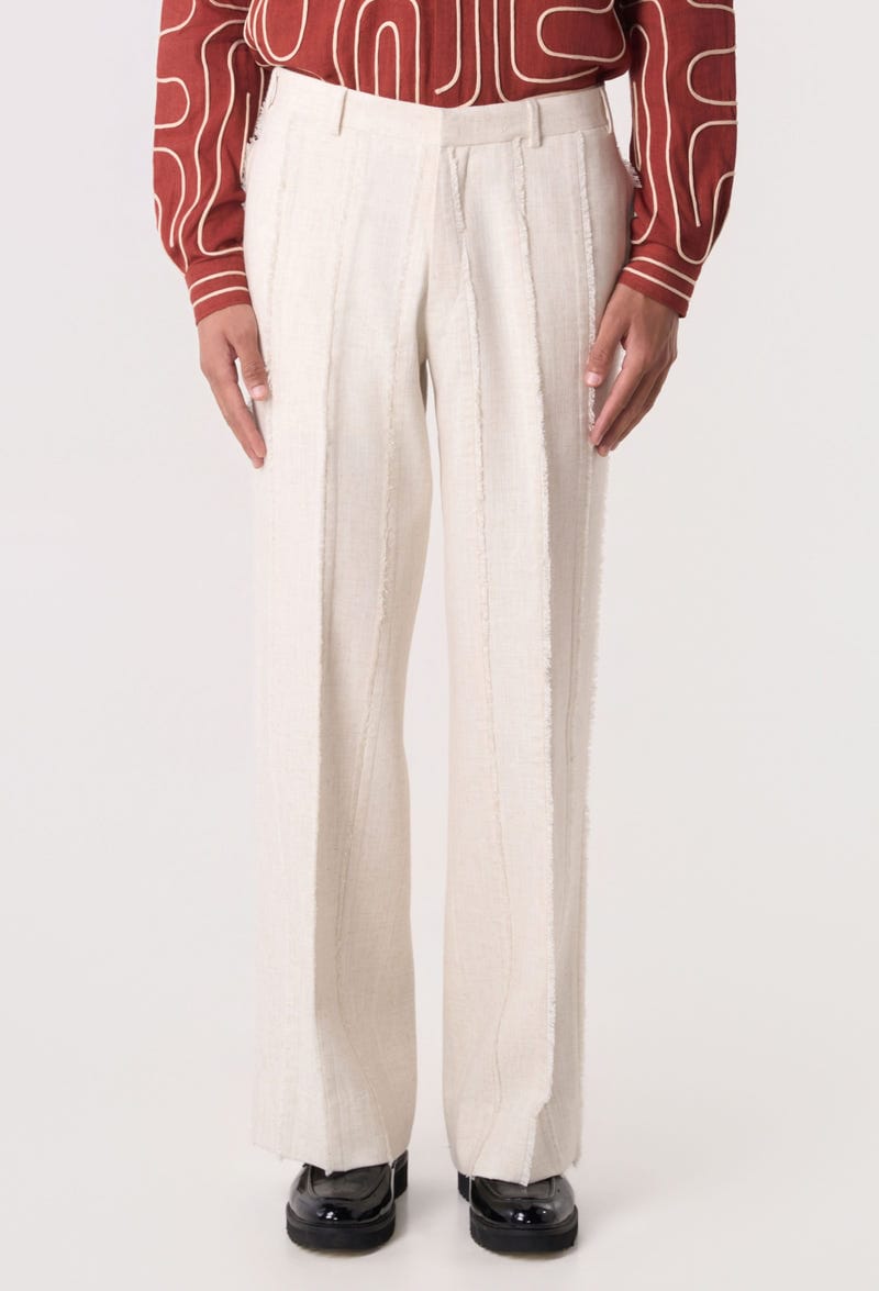 Rift Panel Trousers Off White