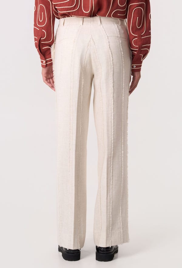 Line out Line — Rift Panel Trousers Off White