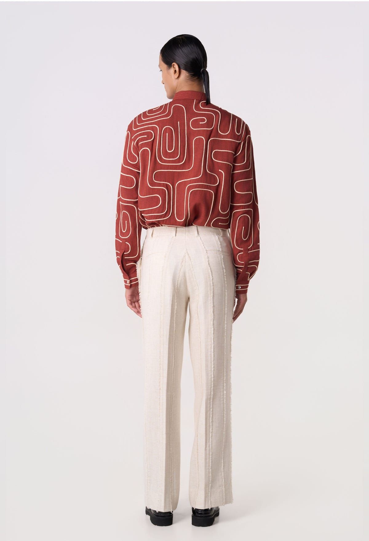 Rift Panel Trousers Off White - image 5