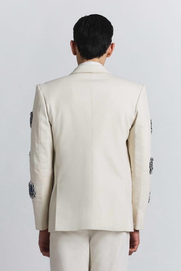 Line out Line — Glintcore Denim Blazer