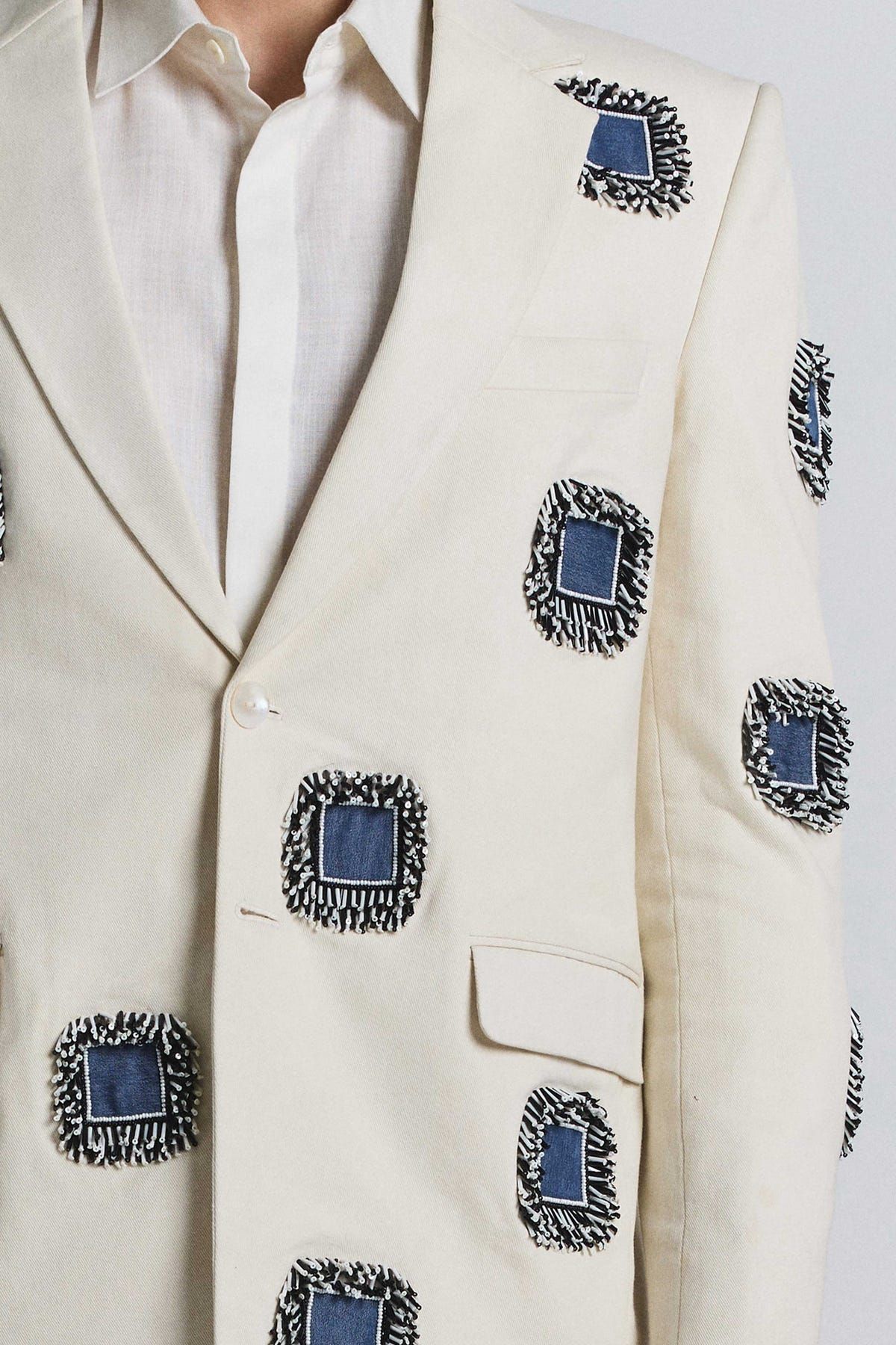 Glintcore Denim Blazer - image 7