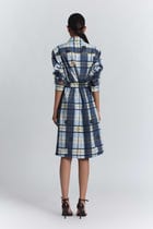 Vintage Checkered Shirt Dress view 6