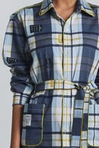 Vintage Checkered Shirt Dress view 7