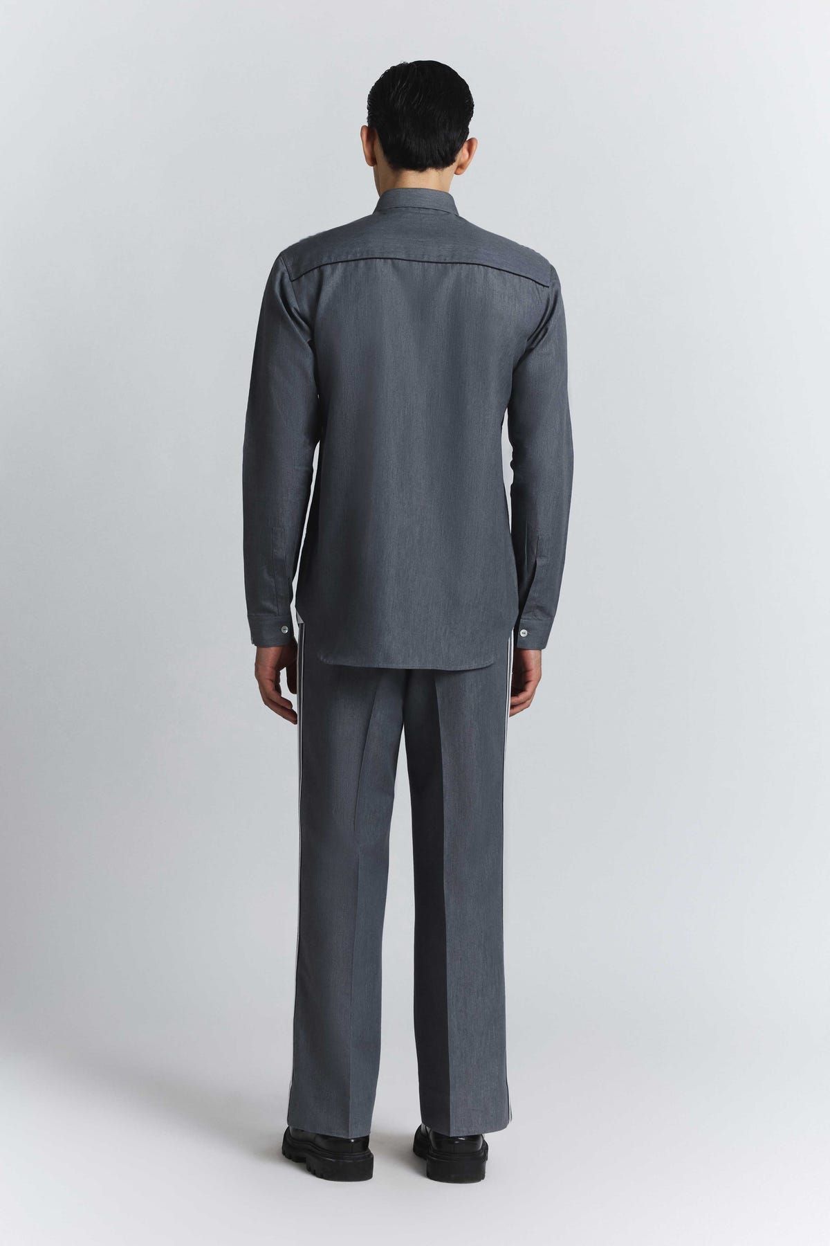 Geofaceted Piping Shirt - image 4