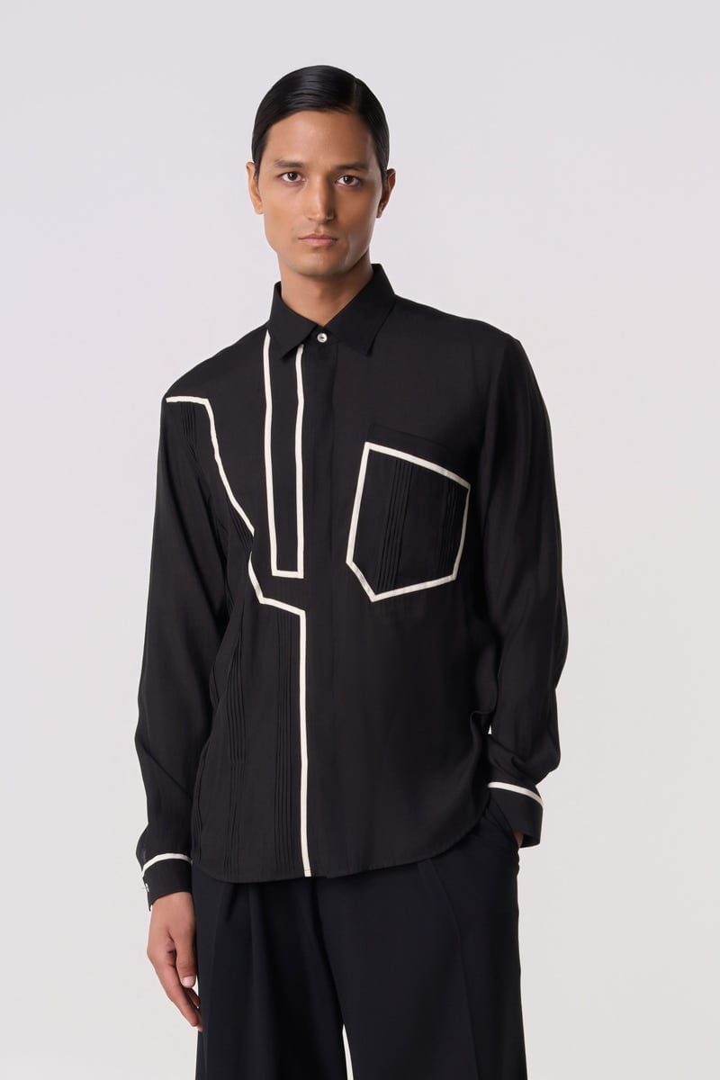 Contoured Piping Shirt