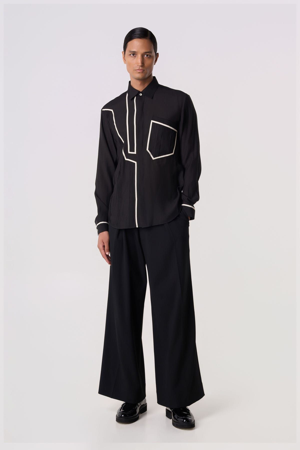 Contoured Piping Shirt - image 2