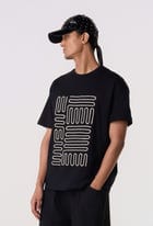 Contour Piping T-Shirt Black view 3