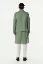 Grill Grid Bandi Jacket Set - Sage green view 2