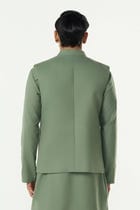 Grill Grid Bandi Jacket Set - Sage green view 4