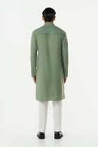 Grill Grid Bandi Jacket Set - Sage green view 6