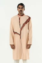 The Abstract Kurta - Beige view 1