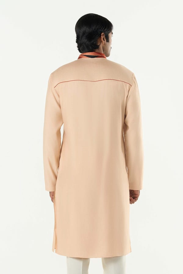 Line out Line — The Abstract Kurta - Beige