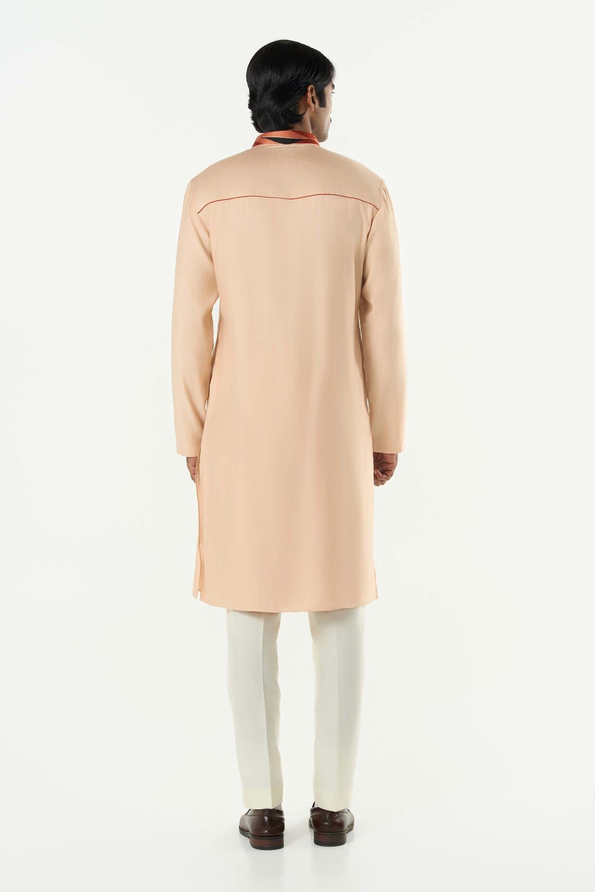 The Abstract Kurta - Beige - image 4