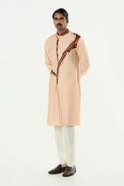 The Abstract Kurta - Beige view 5