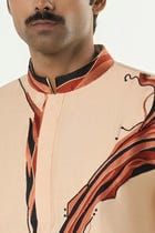 The Abstract Kurta - Beige view 6