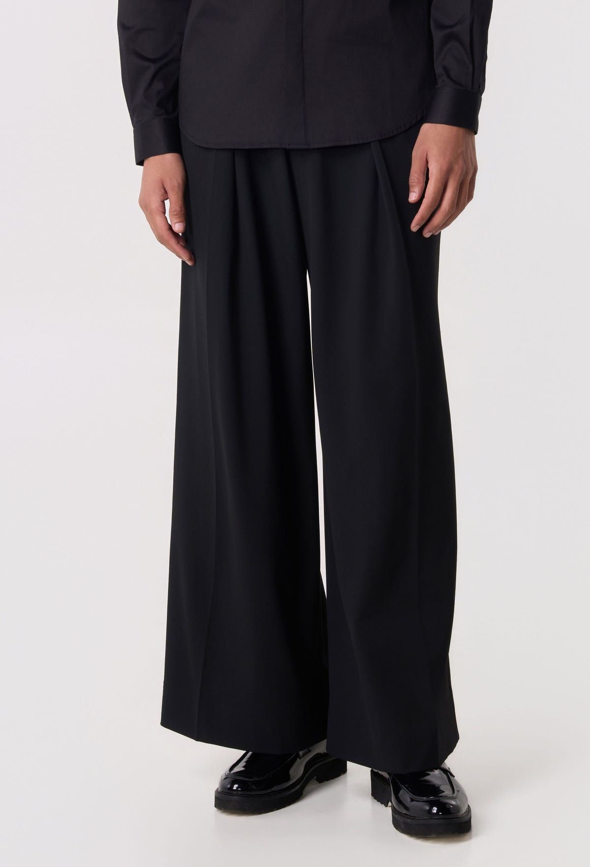 Pivot Pleat Wide Trousers - image 1